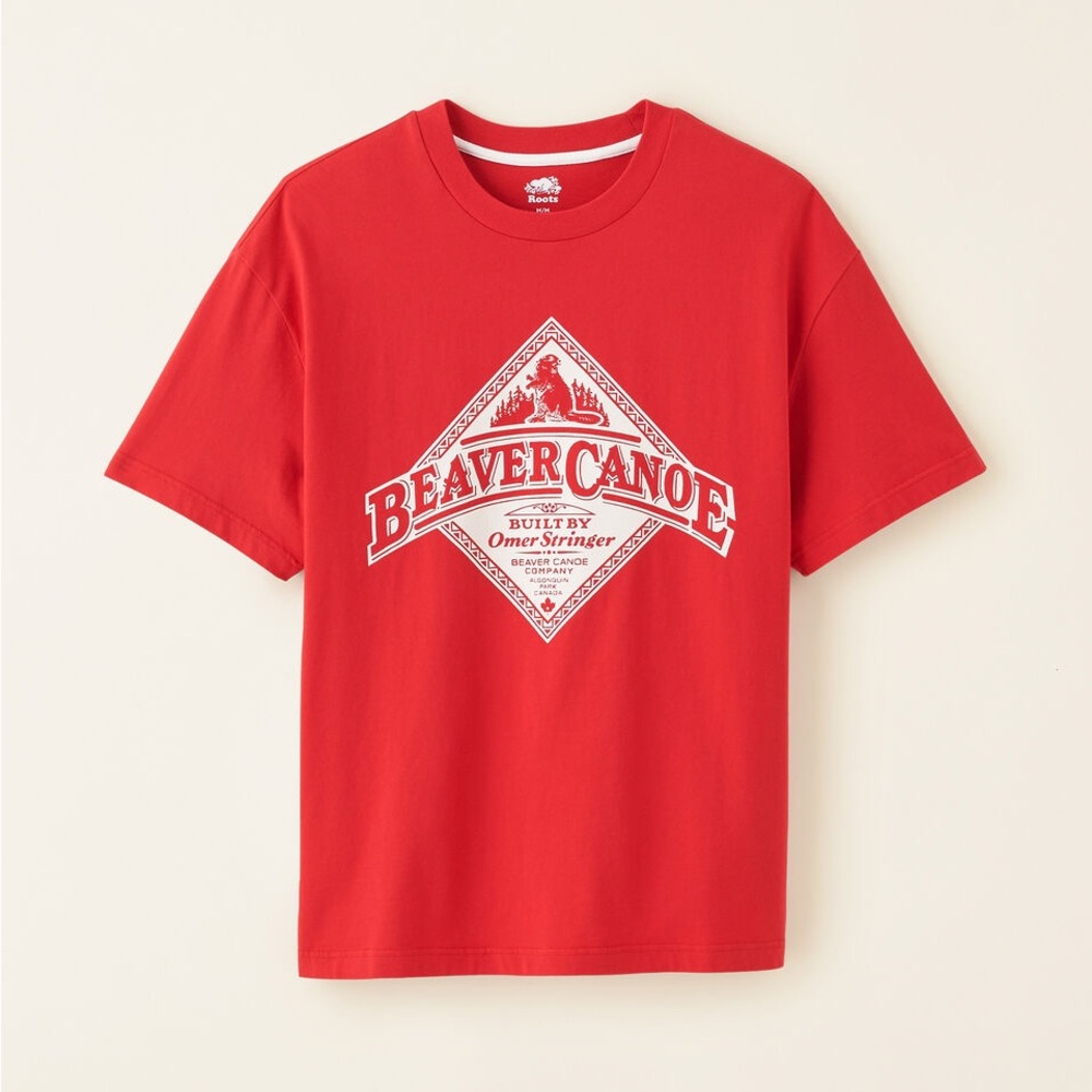 Roots Orange Beaver Canoe Shirt